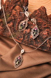 Tree of Treasures Pendant Set