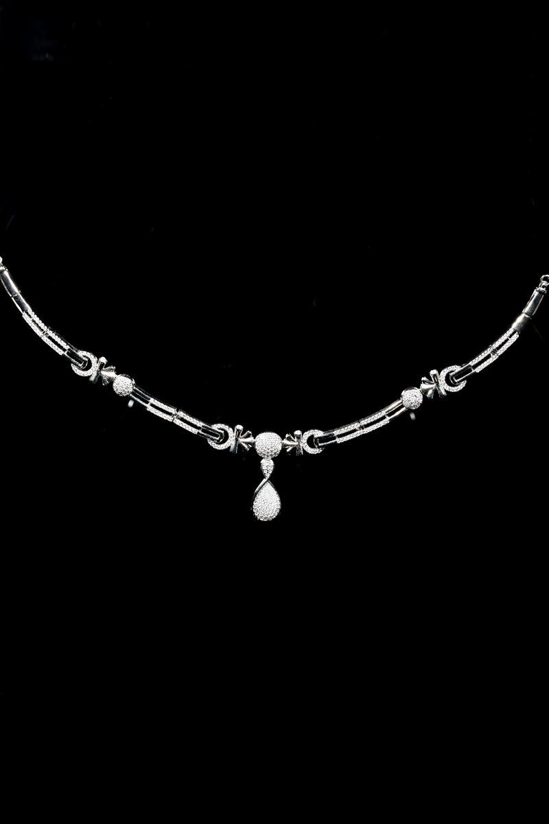 Shell Bloom CZ Necklace