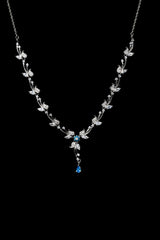 Royal Azure Bloom Necklace
