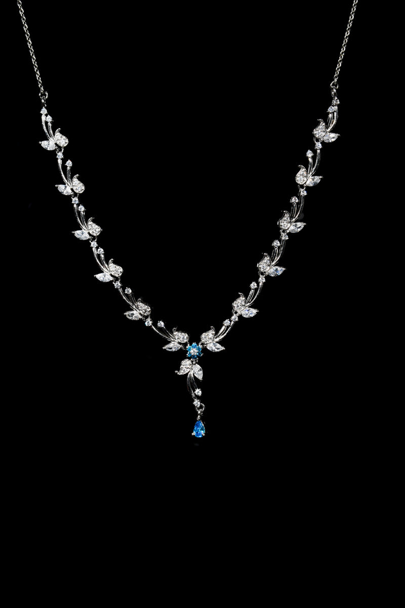 Royal Azure Bloom Necklace