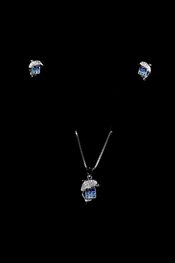 Ocean Grace Dolphin Pendant Set