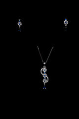 Twin Blossom Curve Pendant Set