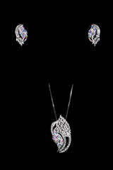 Feathered Grace Leaf Diamond Necklace