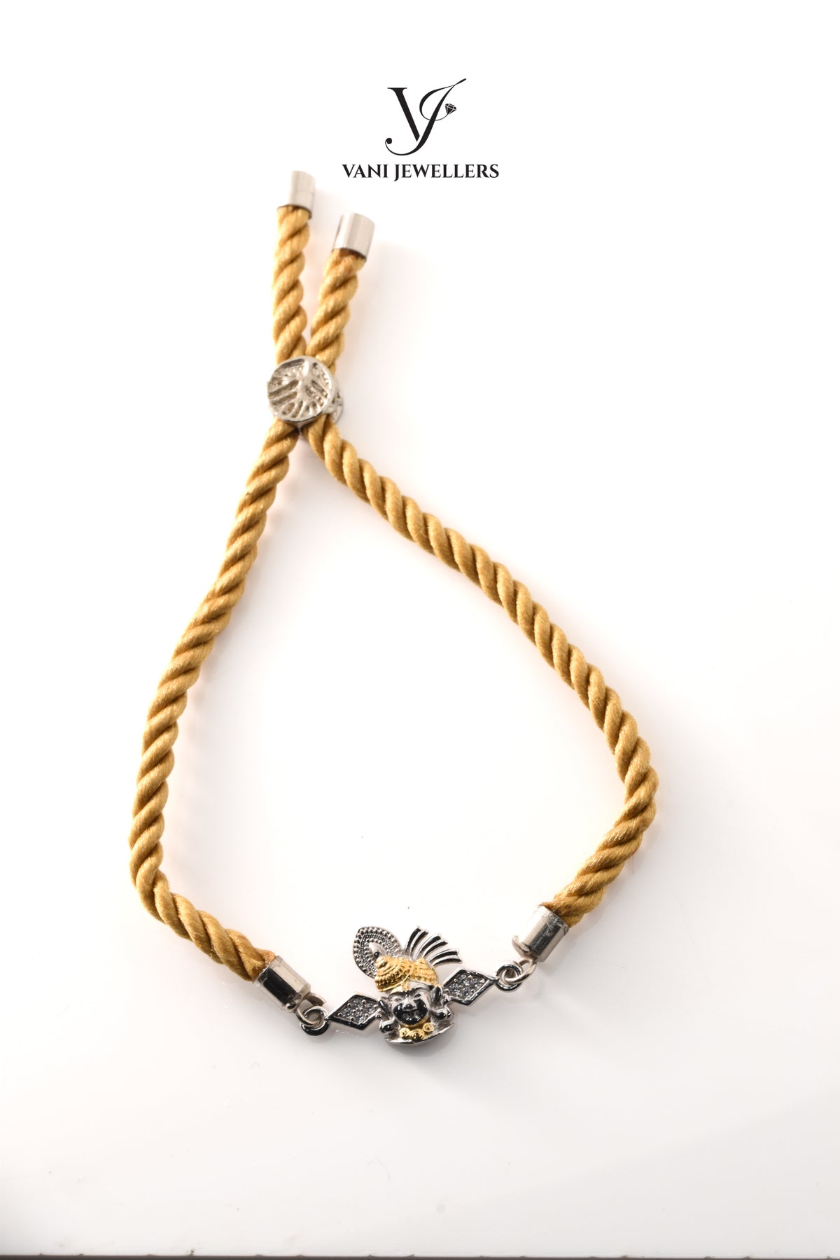 Krishna Glory – Adjustable 92.5 Silver Rakhi