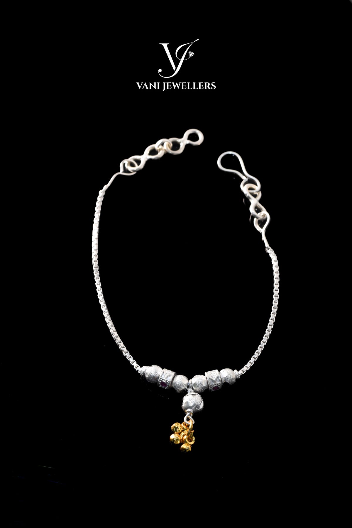 Pink Aura – Adjustable Bracelet Rakhi in 92.5 Silver