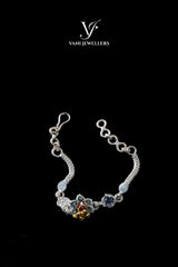 Floral Symphony – Bracelet Rakhi in 92.5 Silver