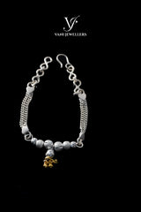 Leafy Heartbeat – Bracelet Rakhi in 92.5 Silver