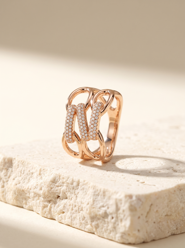 Rosé Oval Halo