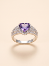 Amethyst Heart Royale Ring