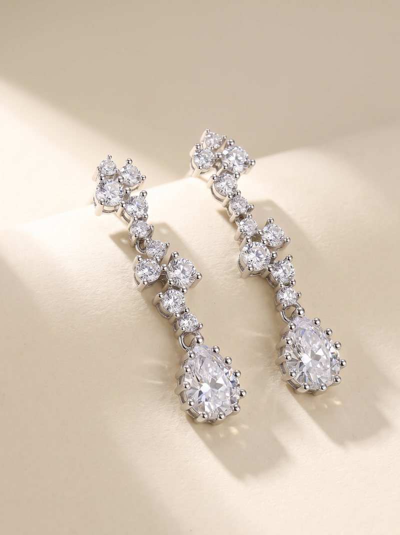 Symphony of Rounds & Pear Drops Earrings