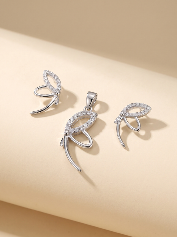 Luna Silver Pendant Set