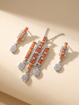 Orange Baguette Cascade