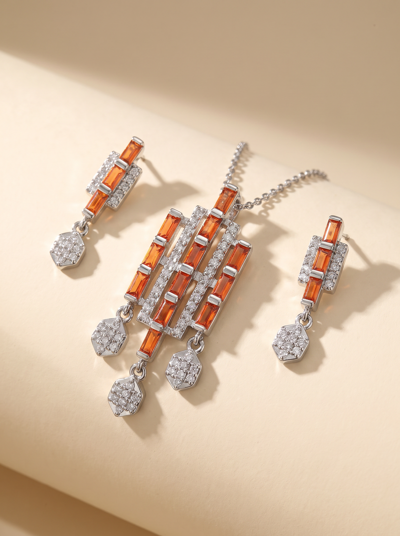Orange Baguette Cascade
