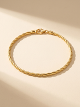Or Élégance Twisted Bracelet