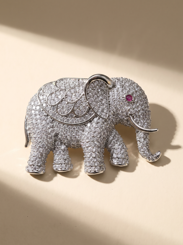 Gajendra Royale Elephant Brooch
