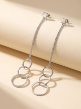 Celeste Circle Cascade Earrings