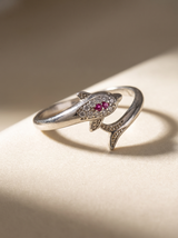 Pink Ocean Dolphin Ring